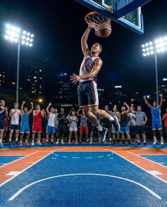 Basketball-player-at-Forsan-Alamal-Alsarea-Court