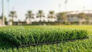 خطوات بناء ملعب رياضي احترافي من البداية للنهاية: 17 مرحلة مثبتة لنتيجة عالمية في الإمارات (فرسان العمل السريع) 2 عشب صناعي عالي الجودة لملعب كرة قدم