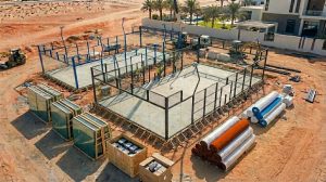 padel court construction uae – foundation and structure materials