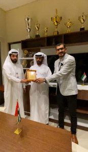 Recognition of Mahmoud Mohamed Hamed Abouraia for his role in developing sports facilities projects